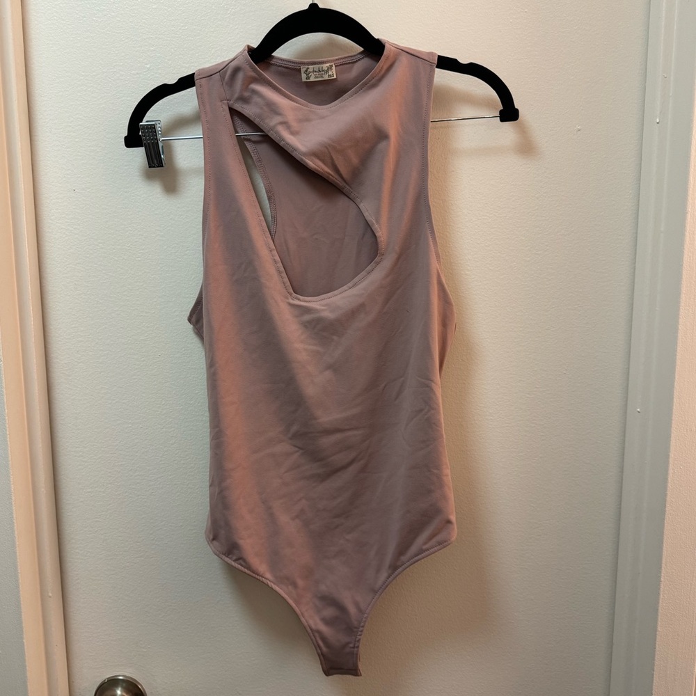 NWOT Free People Keep it Going Cutout Bodysuit - Picture 2 of 3